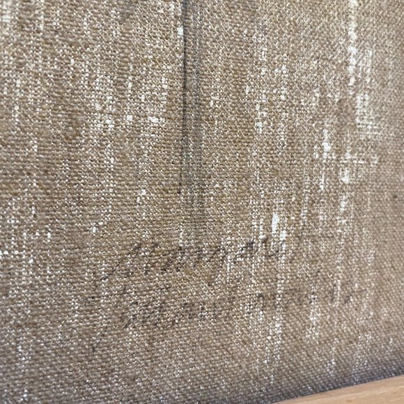 Original abstract oil painting by Margaret Tsirantonakis, "Angel" 1995 11"x10" - Picture 5 of 8